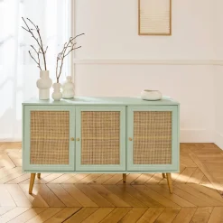 120cm sideboard cabinet with wooden effect