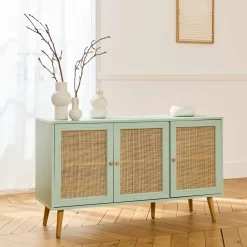 120cm sideboard cabinet with wooden effect