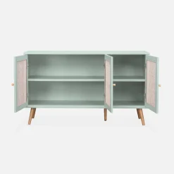 120cm sideboard cabinet with wooden effect