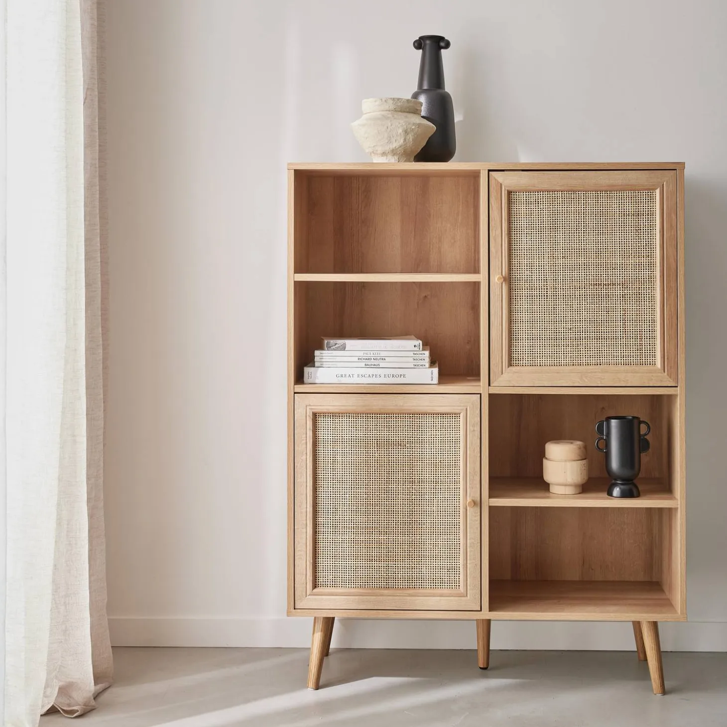 101.5cm sideboard with wood-effect and 4 doors