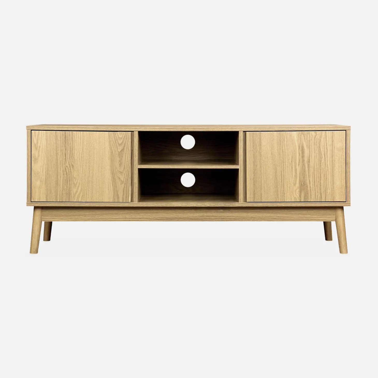 120cm TV unit wooden effect 2 doors