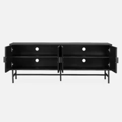 157.5cm TV unit wooden effect 4 doors