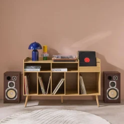 130cm vintage vinyl furniture XL with  wood effect
