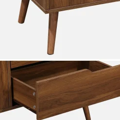 160cm walnut wood-effect sideboard
