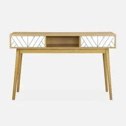 120cm wood-effect console table