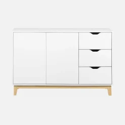 120cm wood-effect sideboard with 2 doors