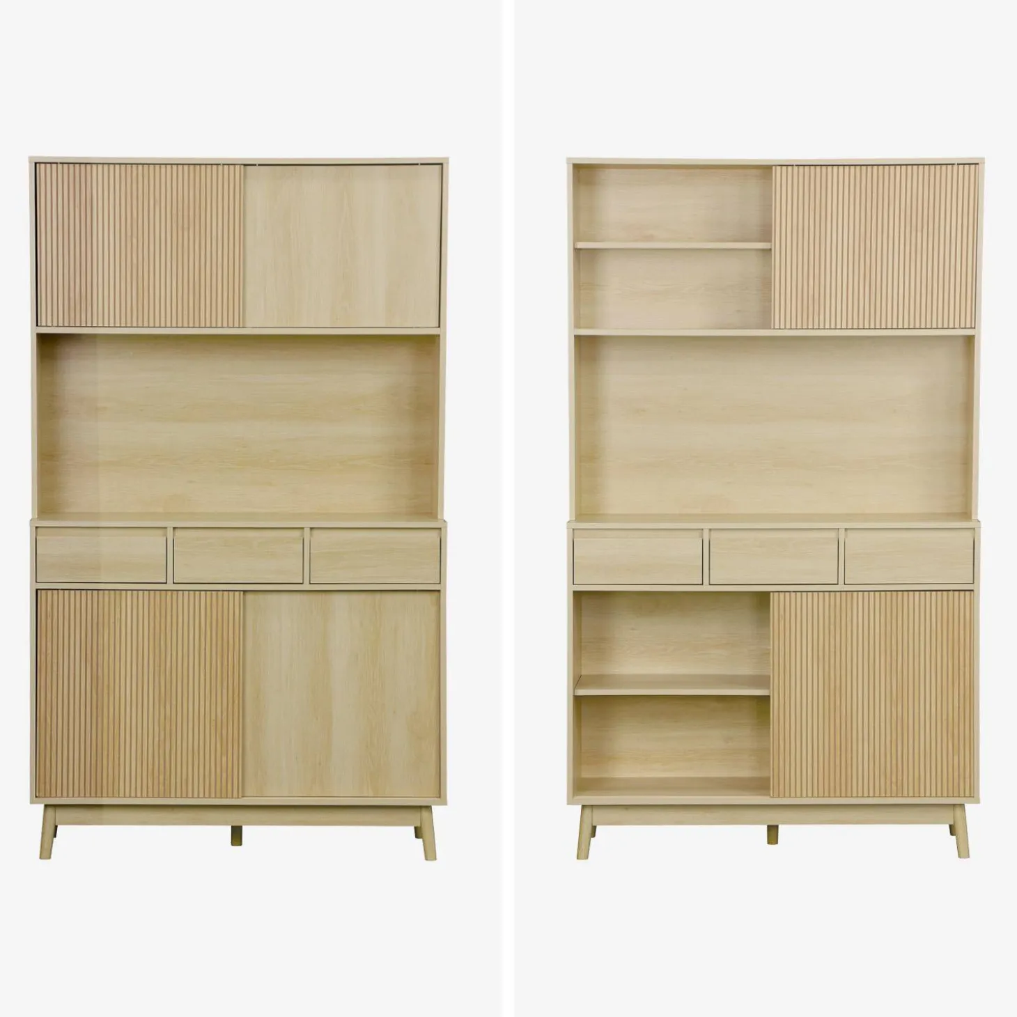 110cm wooden buffet with 3 drawers