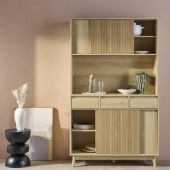 110cm wooden buffet with 3 drawers