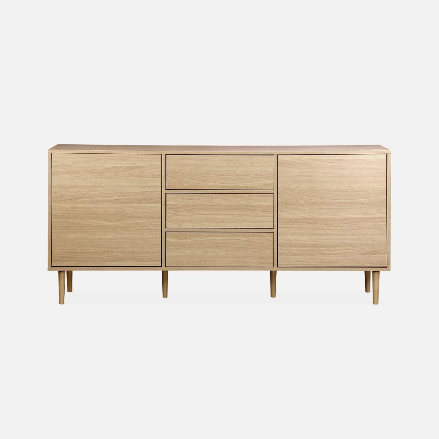 160cm wooden-effect sideboard