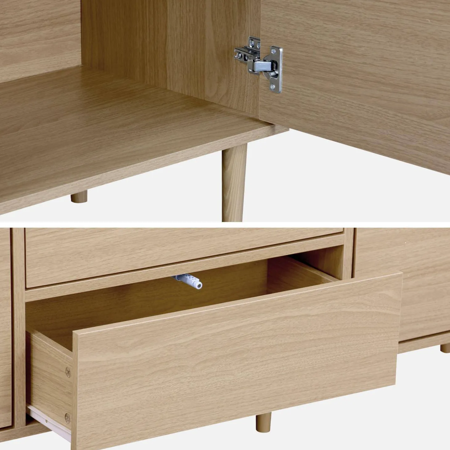 160cm wooden-effect sideboard