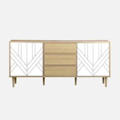 160cm wooden-effect sideboard