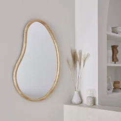 95cm wooden mirror