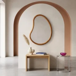 65cm wooden mirror