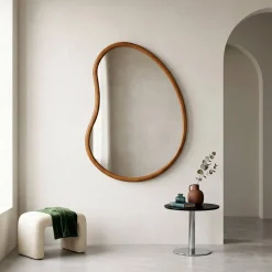 95cm wooden mirror