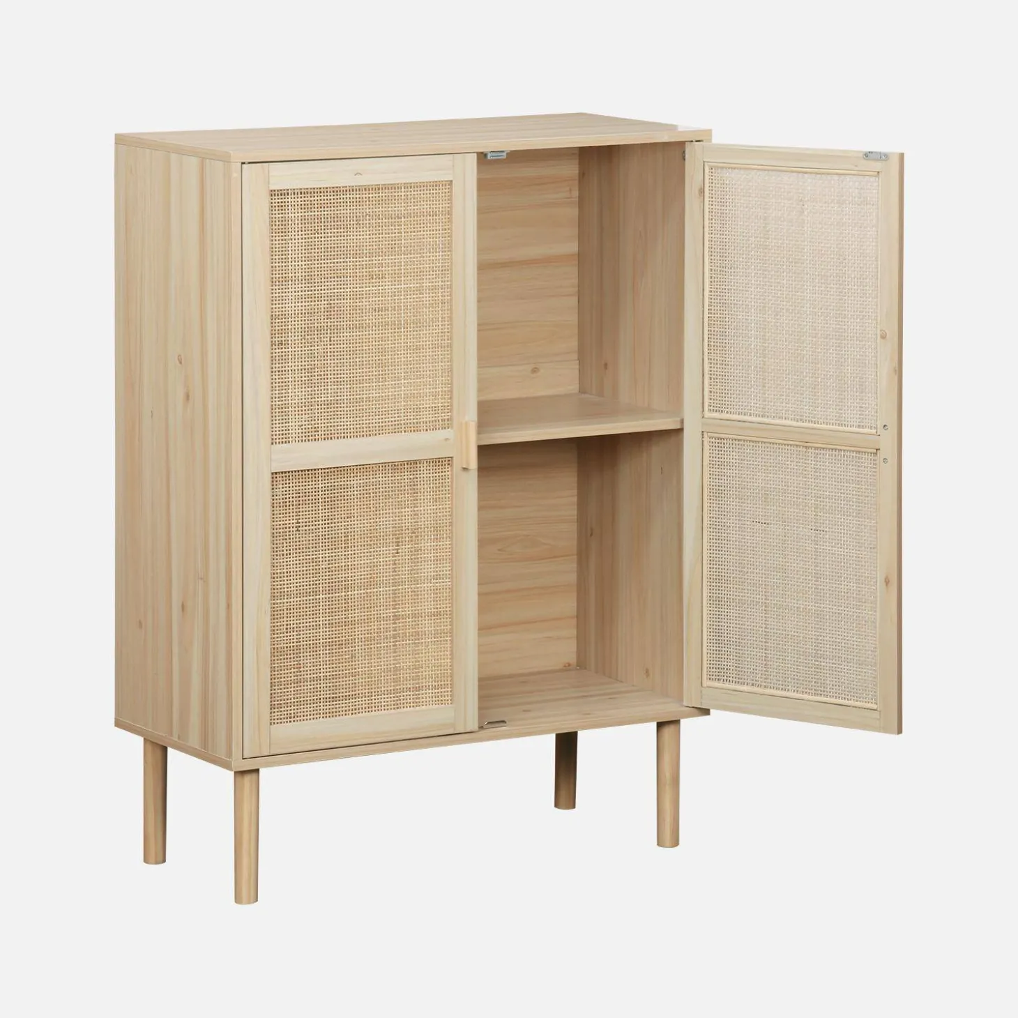 80cm woven rattan storage cabinet