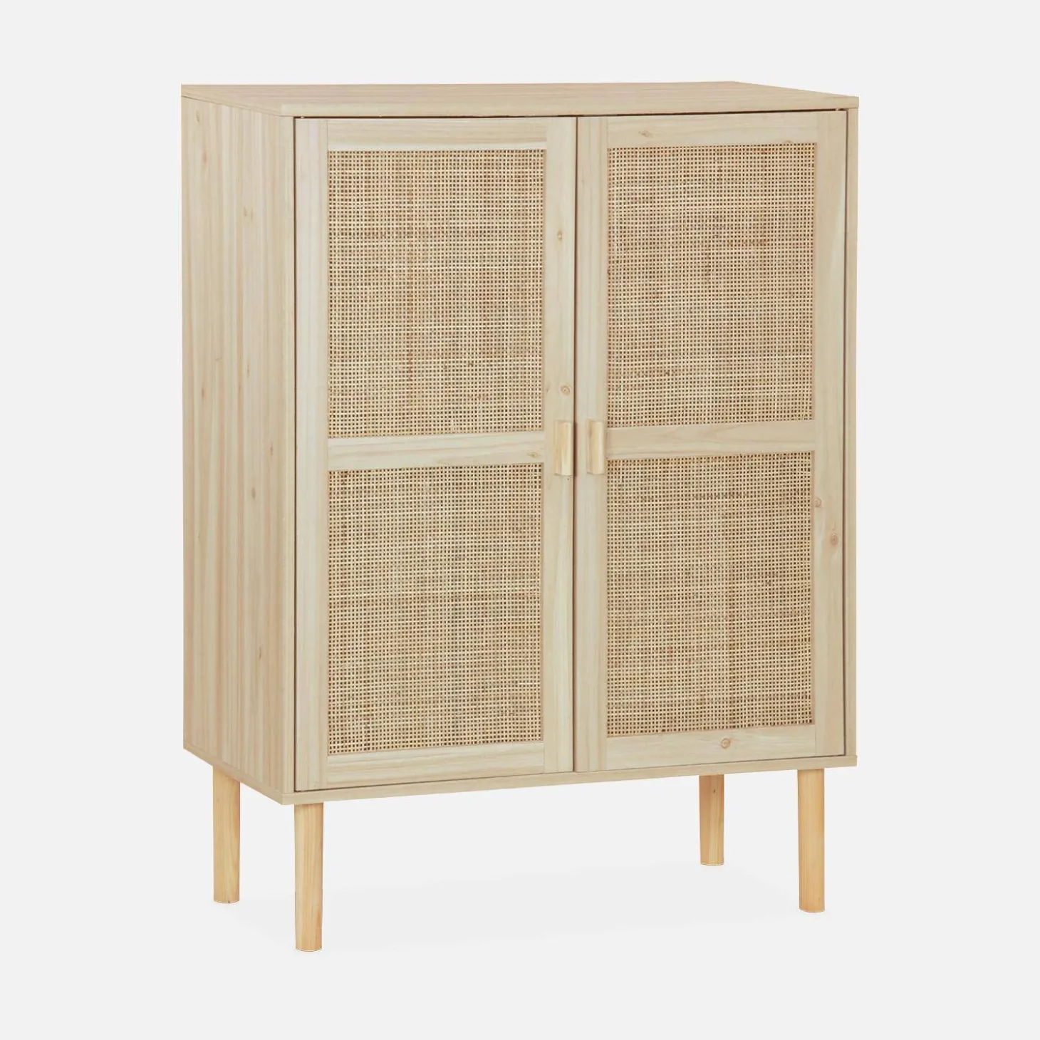 80cm woven rattan storage cabinet