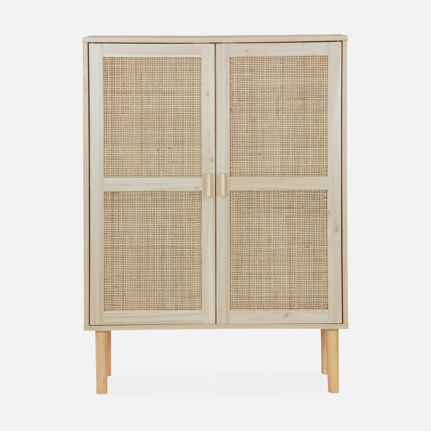 80cm woven rattan storage cabinet