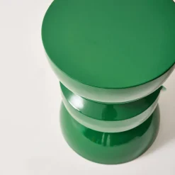 Coffee table, side table, bedside table, metal with glossy finish