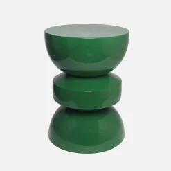 Coffee table, side table, bedside table, metal with glossy finish