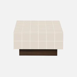 Coffee table with cement tile effect