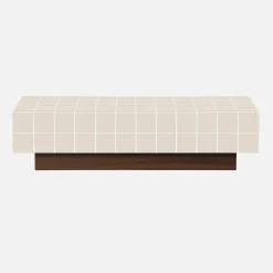Coffee table with cement tile effect