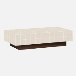 Coffee table with cement tile effect