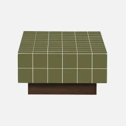 Coffee table with cement tile effect