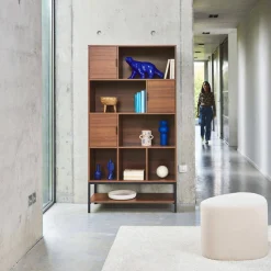 9-compartment bookcase