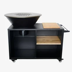 Cooking brazier Ø80cm, sideboard with storage spaces
