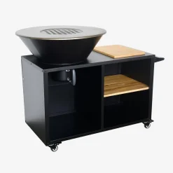 Cooking brazier Ø80cm, sideboard with storage spaces