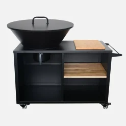 Cooking brazier Ø80cm with cooking grill, storage space and lid
