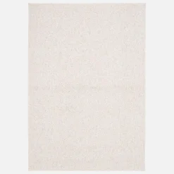 Cream mottled effect loop pile interior rug