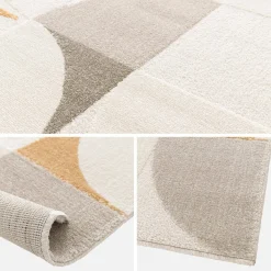 Cream retro rug