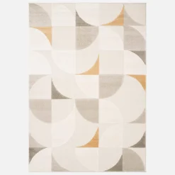 Cream retro rug