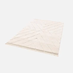 Cream tufted interior rug