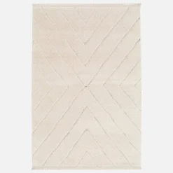 Cream tufted interior rug