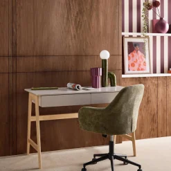 Desk wood decor 2 drawers