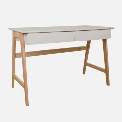 Desk wood decor 2 drawers