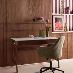 Desk wood decor 2 drawers
