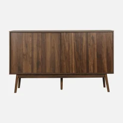 2-door scandi-style buffet with wood effect