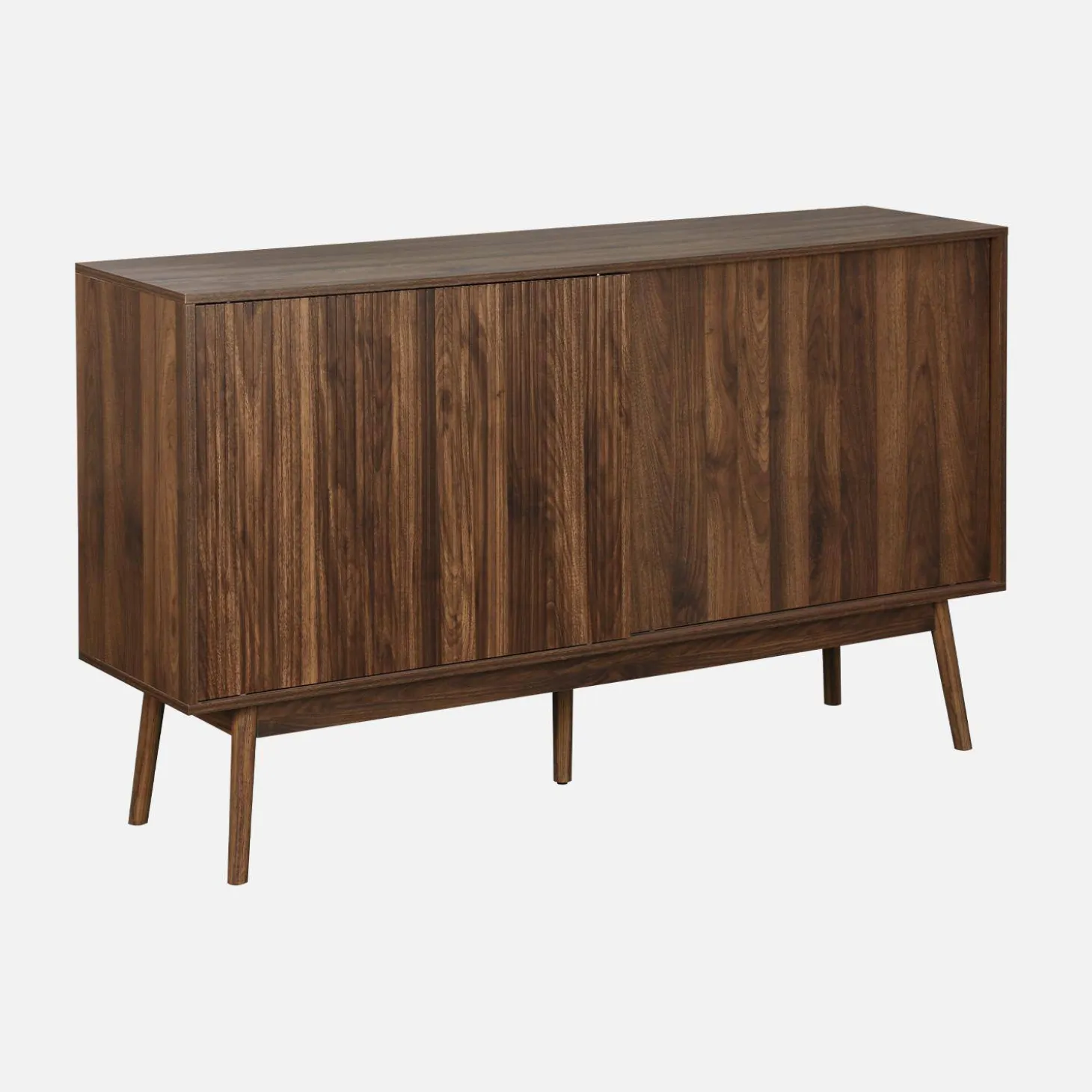2-door scandi-style buffet with wood effect
