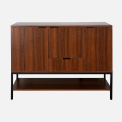 3-door walnut sideboard