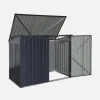 Double 1.75m² galvanised steel dustbin cover