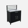 1 drawer and 2 doors steel outdoor kitchen with hanging grid