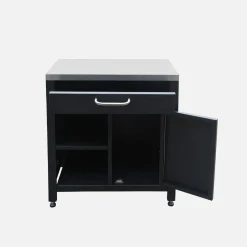 1 drawer and 1 door steel outdoor kitchen
