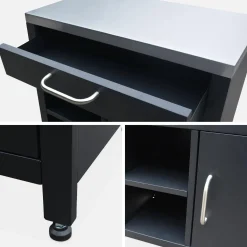 1 drawer and 1 door steel outdoor kitchen