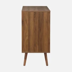 3-drawer chest with walnut wood effect