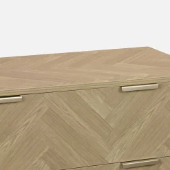 4-drawer herringbone chest