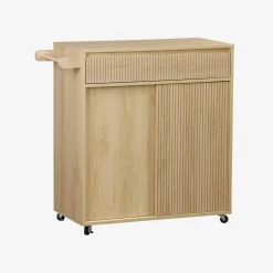 1-drawer kitchen wooden effect sideboard with 2 doors