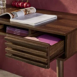 2-drawers wooden effect desk